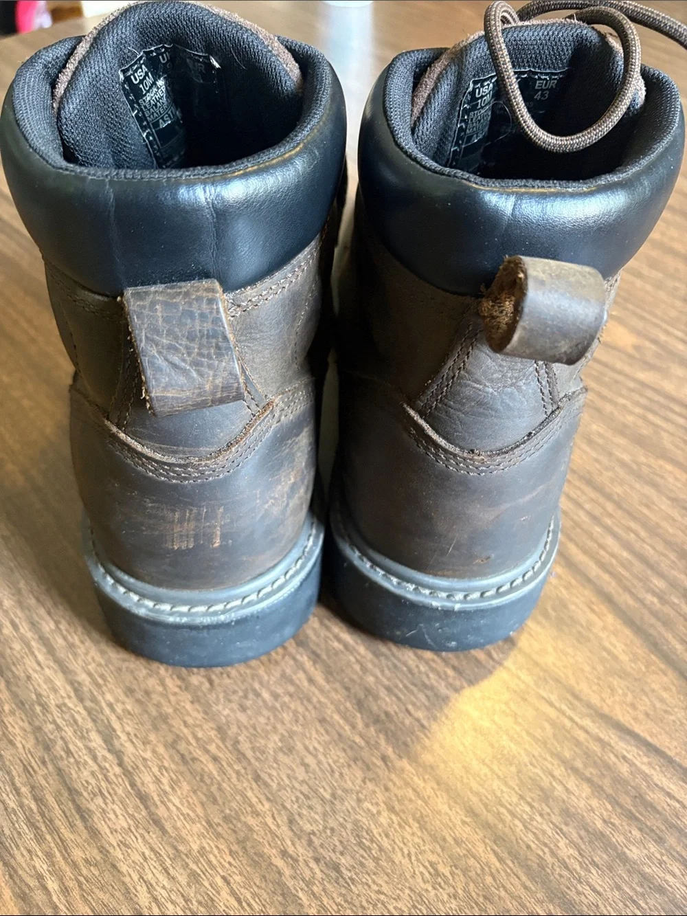 Wolverine Size 10 Waterproof Brown Leather Floorhand WP 6